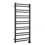 Juodas elektrinis rank&scaron;luosčių džiovintuvas METRO DOS 500x1100mm de&scaron;ininis su tenu paslėptu montavimu