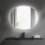 LEDIMEX Oval veidrodis su LED ap&scaron;vietimu 80x100cm