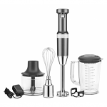 KitchenAid Artisan akumuliatorinis rankinis trintuvas, Medallion Silver, 5KHBBV83EMS