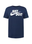 Nike Sportswear Mar&scaron;kinėliai 'Swoosh' tamsiai mėlyna / balta