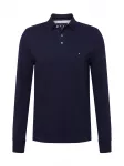 TOMMY HILFIGER Mar&scaron;kinėliai '1985 SLIM LS POLO' tamsiai mėlyna / raudona / balta