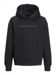 Jack & Jones Junior Megztinis be užsegimo 'JJEStar' juoda / balta