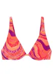Bruno Banani Bikinio vir&scaron;utinė dalis purpurinė / koralų splava / rožinė