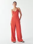 Willa Vienos dalies kostiumas 'PALMS JUMPSUIT' smėlio spalva