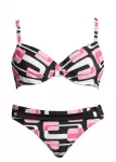 KangaROOS Bikinis rožių spalva / juoda