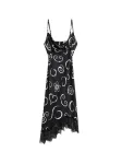 Desigual Suknelė juoda / balta