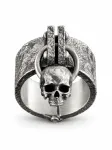 REYTEL Žiedas 'REMORSE &mdash; Skull motif' sidabrinė