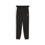 PUMA Sportinės kelnės 'ESS T7' juoda / balta