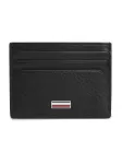 TOMMY HILFIGER Piniginė 'Signature Plaque Card' juoda