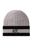 Calvin Klein Megzta kepurė &scaron;viesiai pilka / juoda