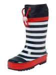PLAYSHOES Guminiai batai 'Maritim' tamsiai mėlyna / raudona / balta