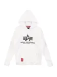 ALPHA INDUSTRIES Megztinis be užsegimo raudona / juoda / balta