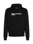 KARL LAGERFELD JEANS Megztinis be užsegimo juoda / balta