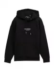 TOM TAILOR DENIM Megztinis be užsegimo juoda / balta