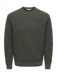 Only & Sons Megztinis 'ONSTony' tamsiai pilka