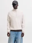 JACK & JONES Megztinis 'JORFREDERIKSBERG OLLIE' vilnos balta
