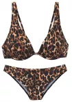 Bruno Banani Bikinis gelsvai pilka spalva / tamsiai ruda / juoda