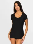 zd ZERO DEFECTS Apatiniai mar&scaron;kinėliai 'Hera Short-sleeve Soy fiber' juoda
