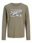 Jack & Jones Junior Mar&scaron;kinėliai tamsiai mėlyna / rusvai žalia / balta