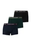 JACK & JONES Boxer trumpikės 'JACMAX' tamsiai mėlyna / tamsiai žalia / juoda
