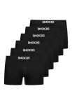 SNOCKS Boxer trumpikės juoda / balta