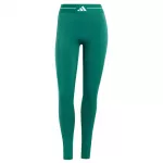 ADIDAS PERFORMANCE Sportinės kelnės 'Hyperglam Colour Block Full Length' smaragdinė spalva / balta