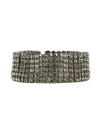Addicted2 Grandinėlė 'Asteria choker in argento 925 brunito' tamsiai pilka
