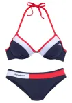 KangaROOS Bikinis tamsiai mėlyna / rožinė / balta