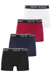 Felix Hardy Boxer trumpikės mėlyna / raudona / juoda / balta