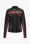 Ed Hardy Demisezoninė striukė 'Brave Hearts Stay True' kraujo spalva / juoda