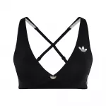 ADIDAS PERFORMANCE Sportinė liemenėlė juoda / balta