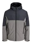 JACK & JONES Demisezoninė striukė 'JCOCLUB AXEL' pilka / juoda