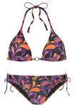 VIVANCE by LASCANA Bikinis purpurinė / oranžinė / rožinė / juoda