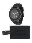 ARMANI EXCHANGE Analoginis (įprasto dizaino) laikrodis auksas / juoda / balta