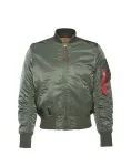 ALPHA INDUSTRIES Demisezoninė striukė 'MA-1 VF 59' žalia