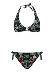 Shiwi Bikinis 'Caro' žalia / nefrito spalva / oranžinė / juoda