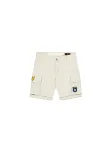 ALPHA INDUSTRIES Kelnės gelsvai pilka spalva / tamsiai mėlyna / geltona / raudona