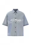 Ed Hardy Mar&scaron;kiniai 'Adler und Sterne' tamsiai (džinso) mėlyna / balta
