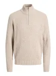 JACK & JONES Megztinis 'JJBLAKE' smėlio spalva