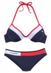 KangaROOS Bikinis tamsiai mėlyna / rožinė / balta