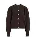 WE Fashion Kardiganas tamsiai ruda