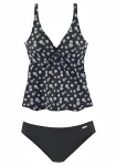 LASCANA Tankinis juoda / balta