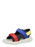TOMMY HILFIGER Atviri batai 'QUEST' mėlyna / tamsiai mėlyna / geltona / raudona