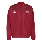 ADIDAS PERFORMANCE Džemperis treniruotėms 'FC Arsenal Stadium' burgundi&scaron;ko vyno spalva / balta