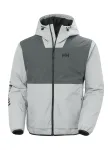 HELLY HANSEN Laisvalaikio striukė 'ERVIK' pilka / &scaron;viesiai pilka / juoda