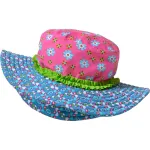 PLAYSHOES Skrybėlaitė mėlyna / žalia / &scaron;viesiai rožinė / balta