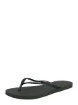 HAVAIANAS &Scaron;lepetės per pir&scaron;tą 'SLIM GLITTER II' juoda / sidabrinė