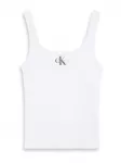 Calvin Klein Jeans Palaidinė be rankovių juoda / balta