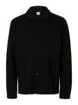 SELECTED Megztinis be užsegimo 'SLHJACKIE' juoda