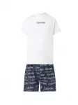 Calvin Klein Underwear Trumpa pižama tamsiai mėlyna / balta